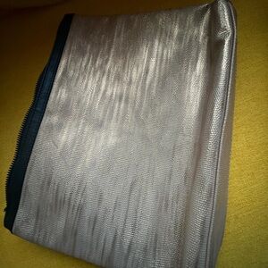 Lancome Black and Beige Cosmetic Pouch